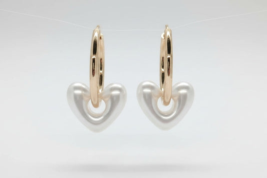 Aros Corazón Nacarado