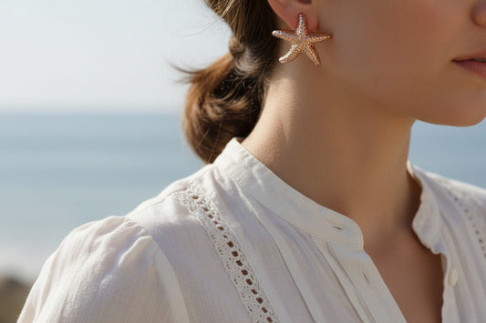 Aretes Estrella Marina Texturizada